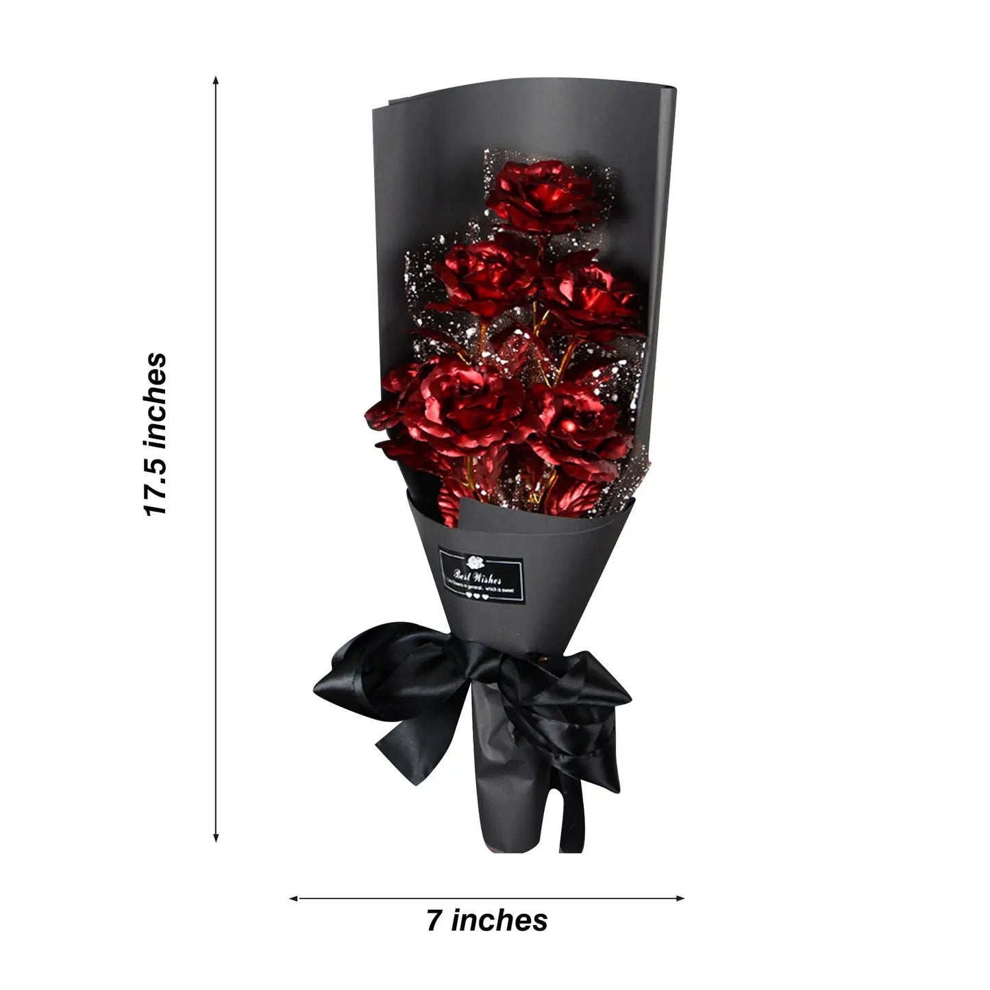 24K Foil Plated Gold Rose Bouquet