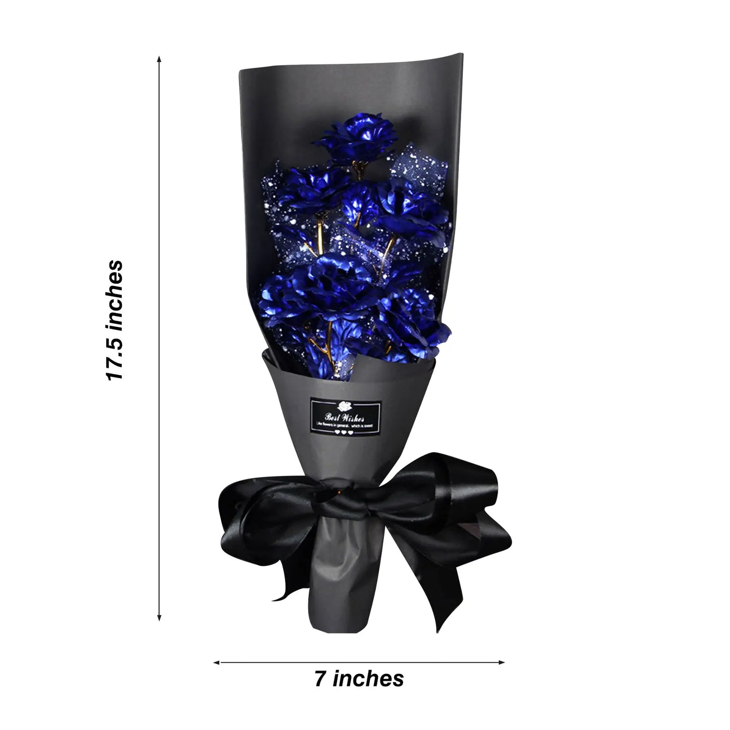 24K Foil Plated Gold Rose Bouquet