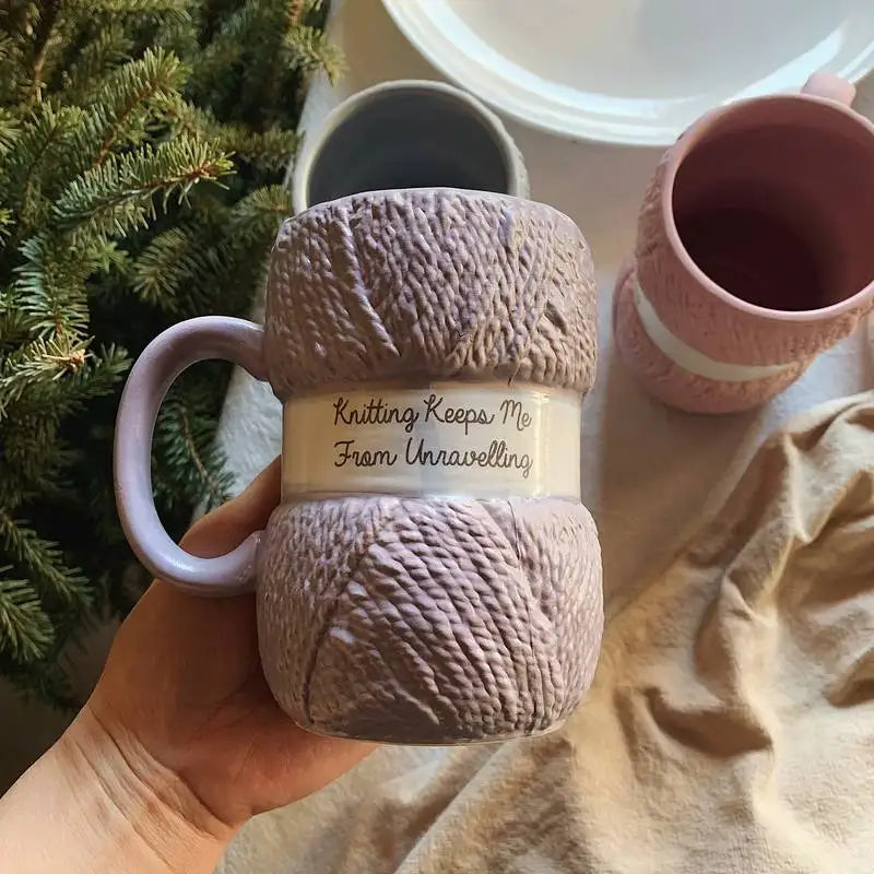 Creative Colorful Wool Ceramics Mugs /coffee mug Drinkware
