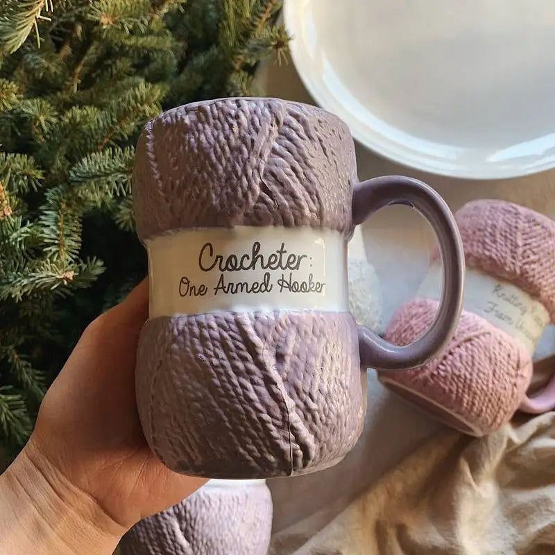 Creative Colorful Wool Ceramics Mugs /coffee mug Drinkware