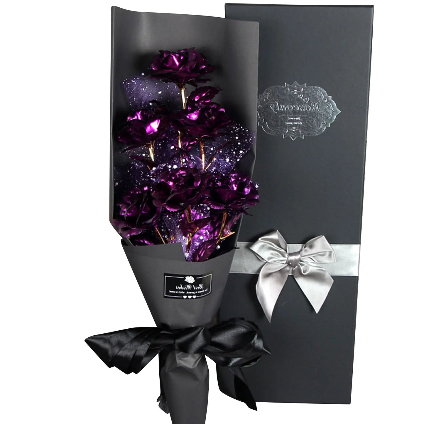 24K Foil Plated Gold Rose Bouquet