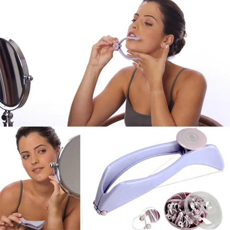 Women Facial Hair Remover Spring for Threading of Eyebrows