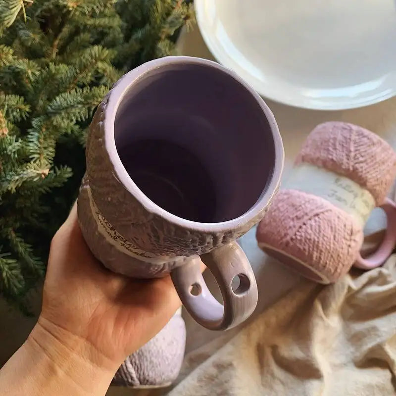 Creative Colorful Wool Ceramics Mugs /coffee mug Drinkware