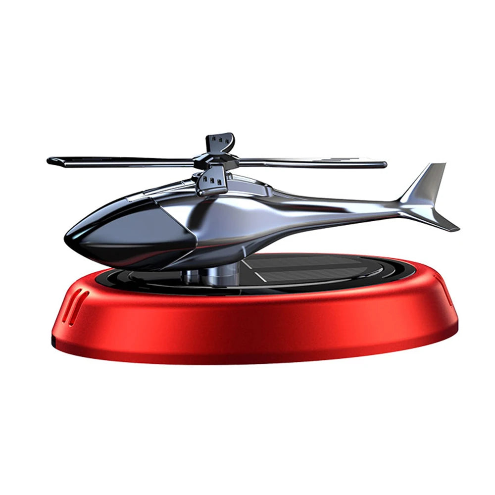 Solar Powered Rotation Helicopter Solar Aromatherapy Car Air Freshener