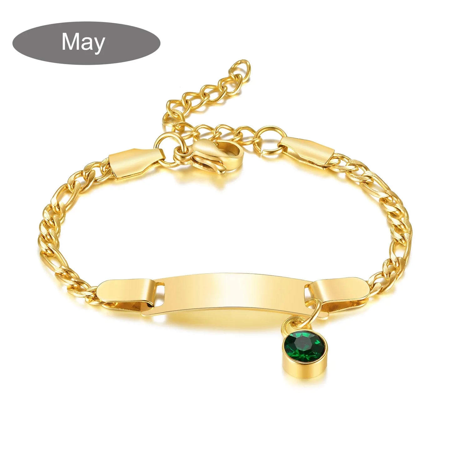 Personalized Birthstone Charm Bracelet