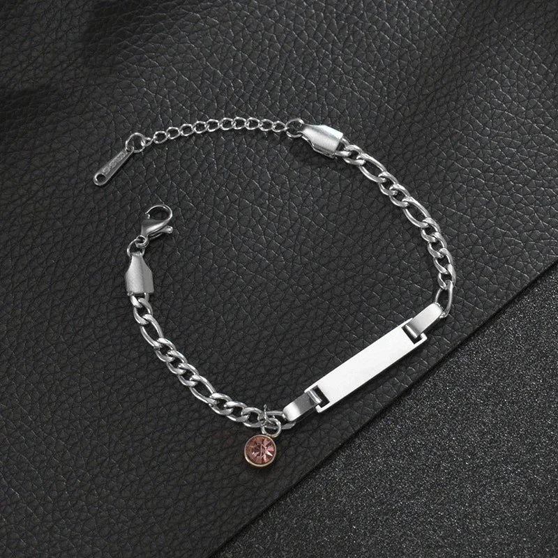 Personalized Birthstone Charm Bracelet