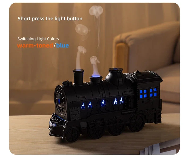 Train Air Humidifier Ultrasonic Aromatherapy Diffuser USB Fragrance Essential Oil