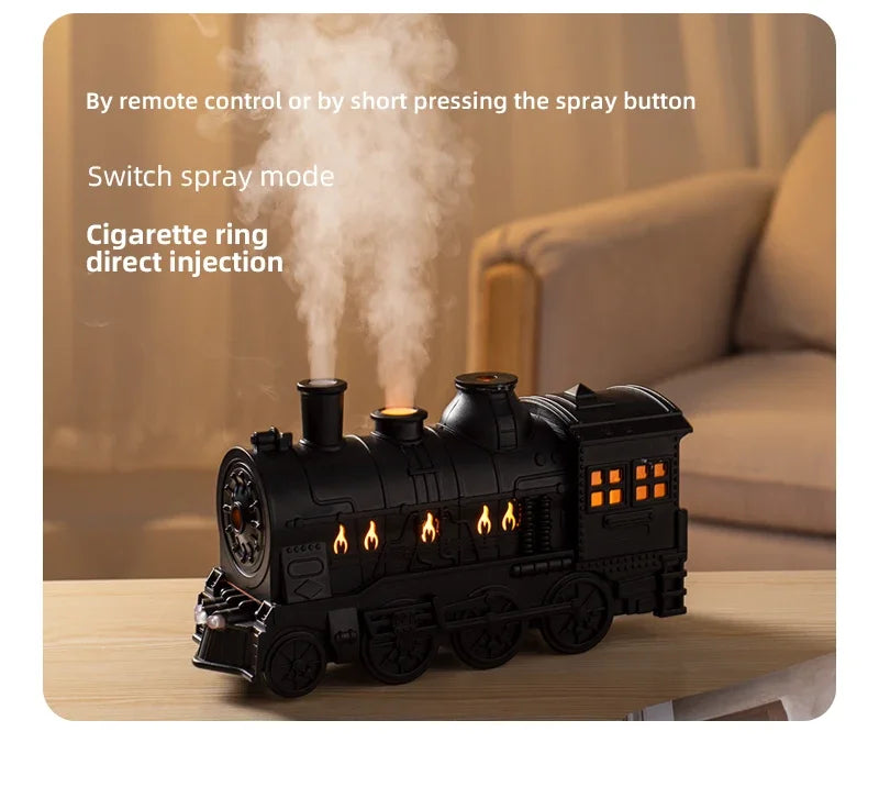 Train Air Humidifier Ultrasonic Aromatherapy Diffuser USB Fragrance Essential Oil