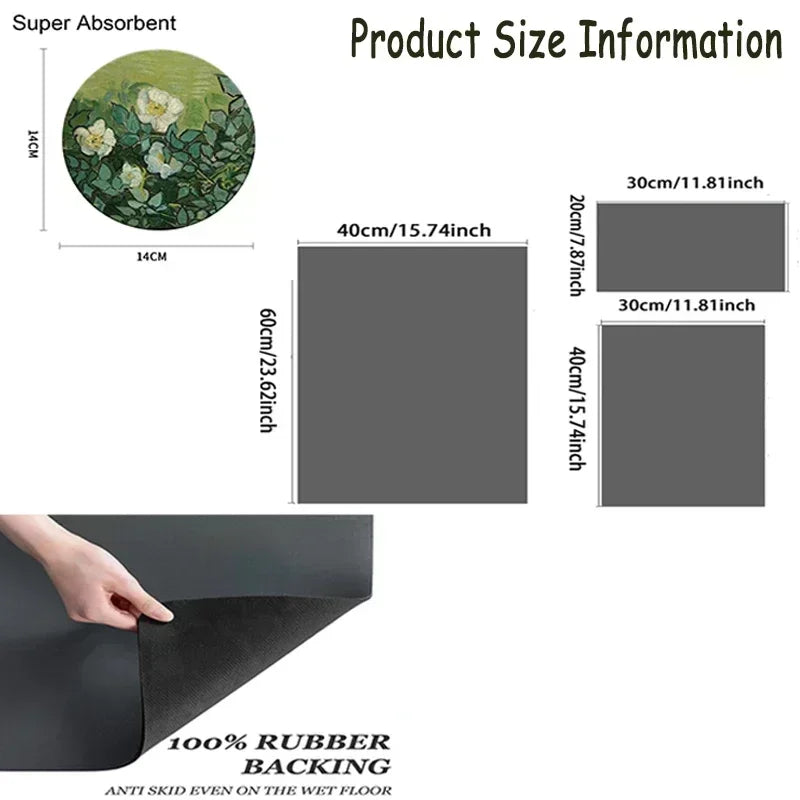 Coffee Machine Absorbent Non-Slip Mat