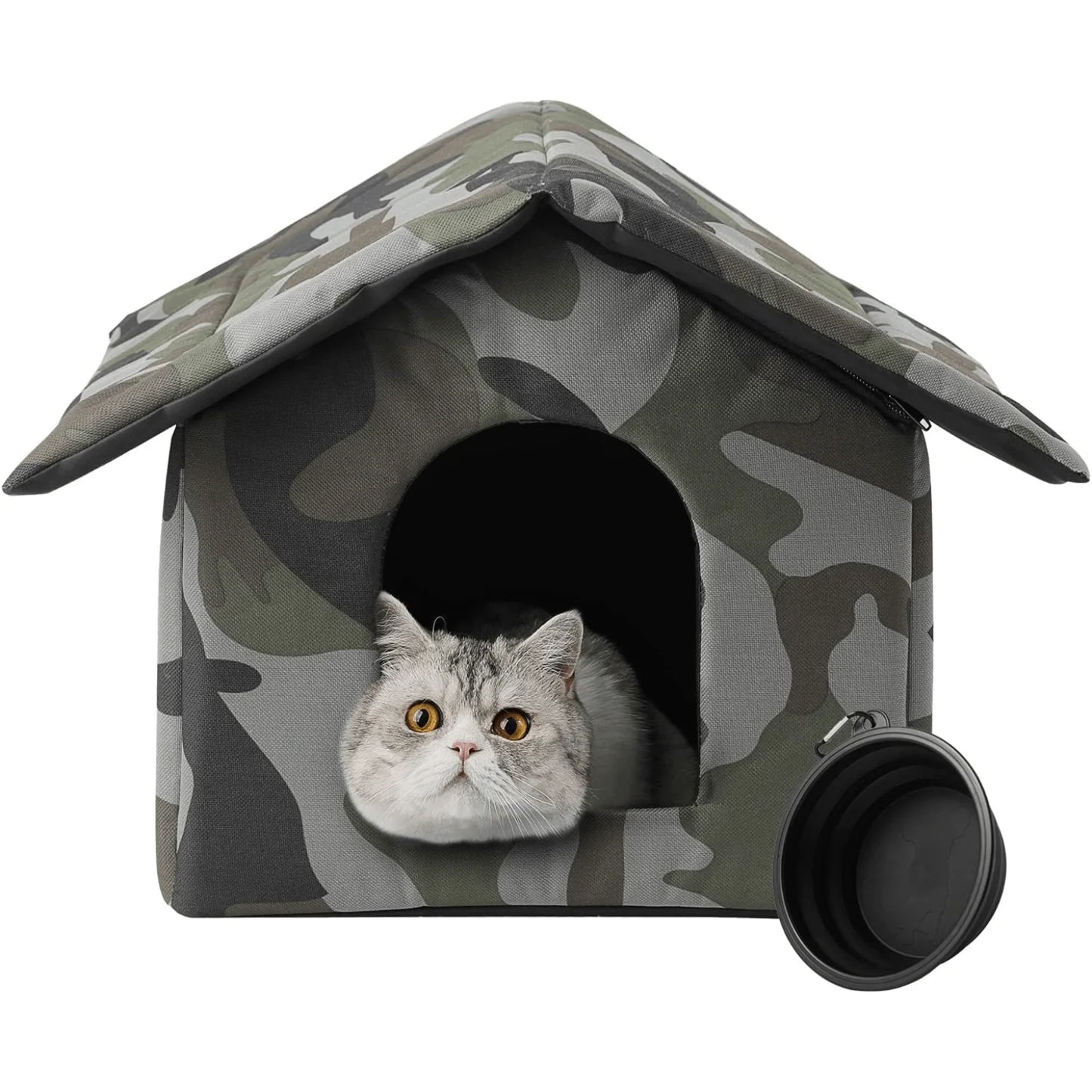 Collapsible Outdoor Pet Shelter that’s Waterproof Cold and Windproof Scratch-Resistant House