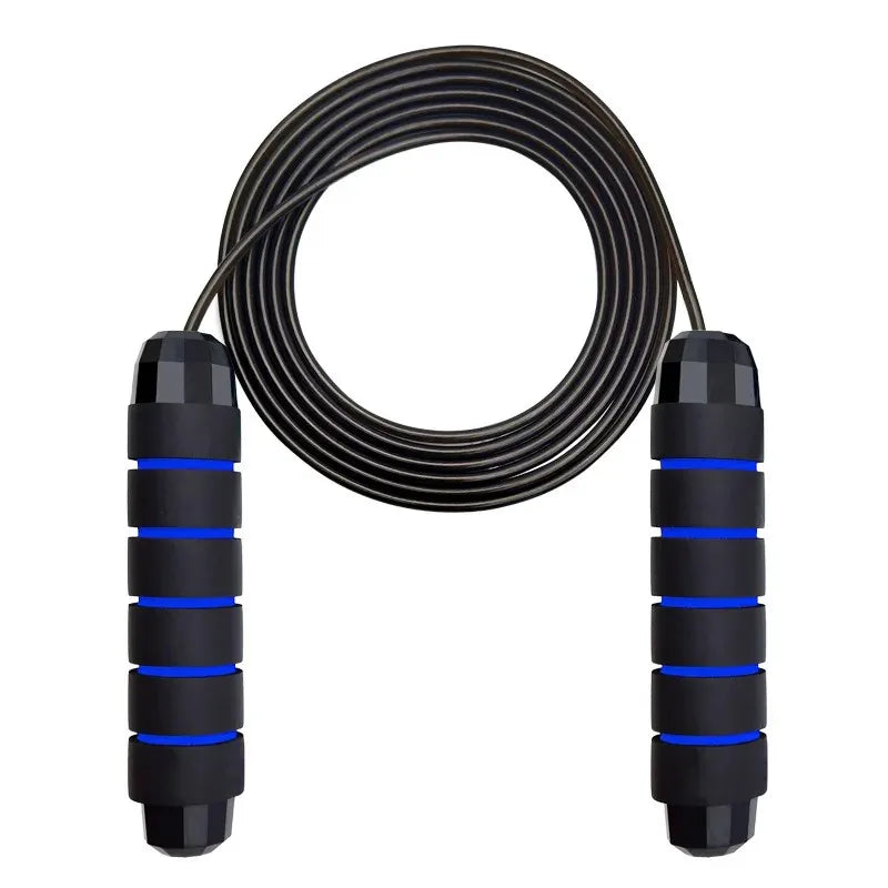 Ball Bearings Adjustable Tangle-Free Speed Wire Jump Rope with Foam Handles