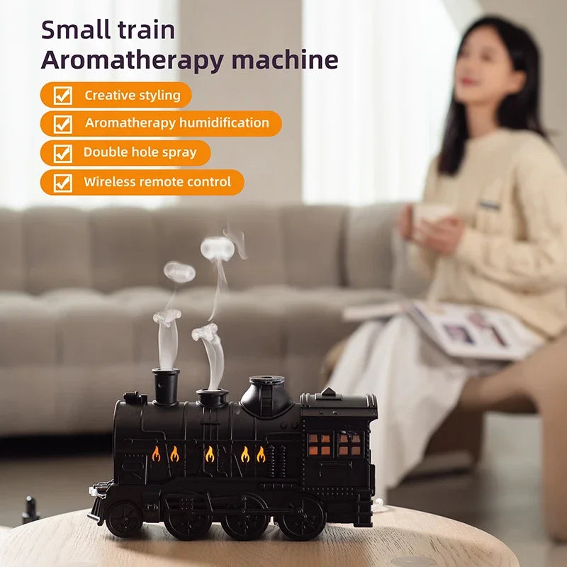Train Air Humidifier Ultrasonic Aromatherapy Diffuser USB Fragrance Essential Oil