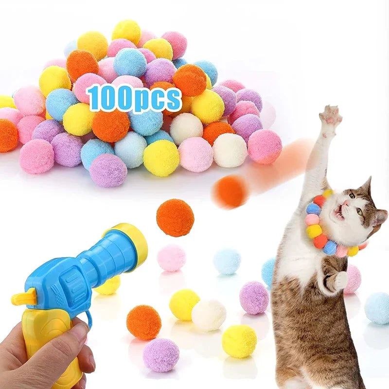 Creative Mini Shooting Gun Games Stretch Plush Ball for pets