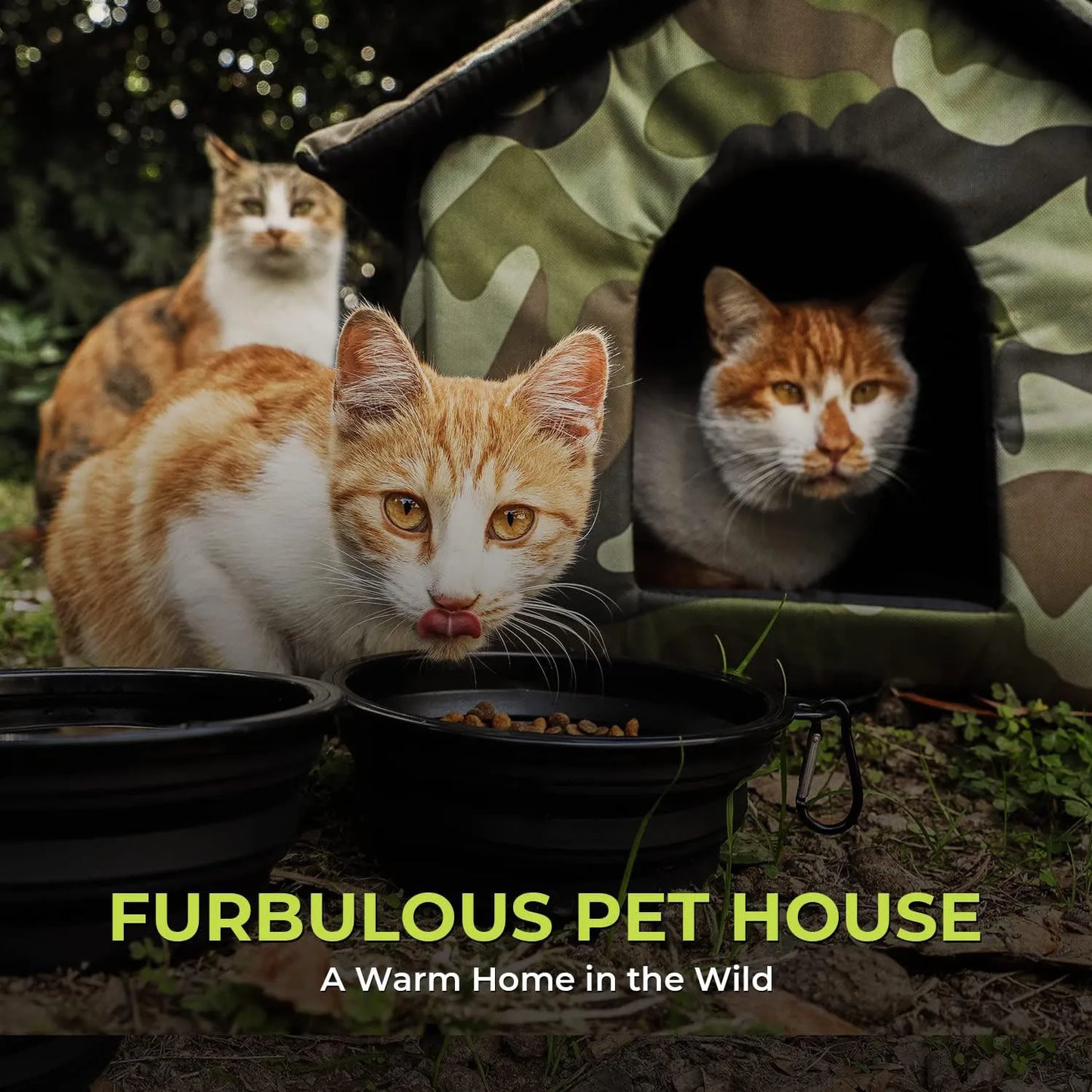 Collapsible Outdoor Pet Shelter that’s Waterproof Cold and Windproof Scratch-Resistant House