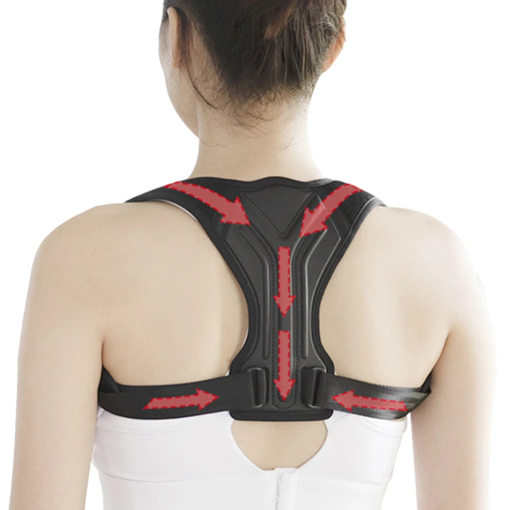 Adjustable Back Shoulder Posture Corrector Belt, Spine Support