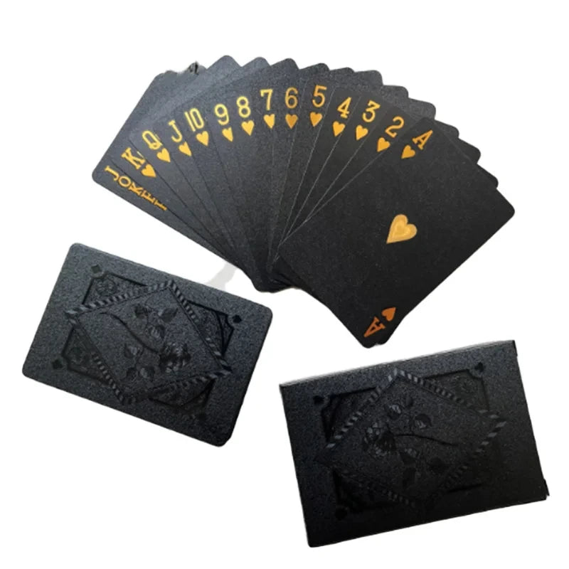 Elegant Black Gold Playing Cards