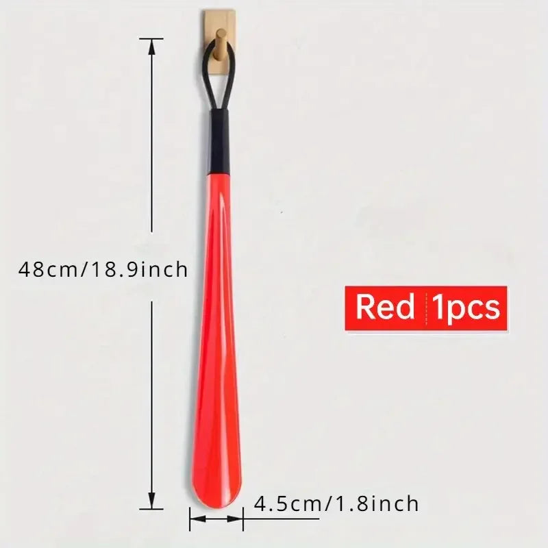 1pc Extra long flexible plastic shoe horns do not require bending durable shoe assistant