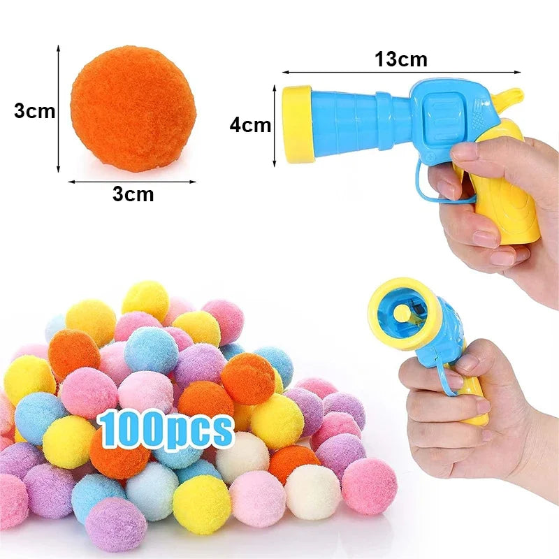Creative Mini Shooting Gun Games Stretch Plush Ball for pets