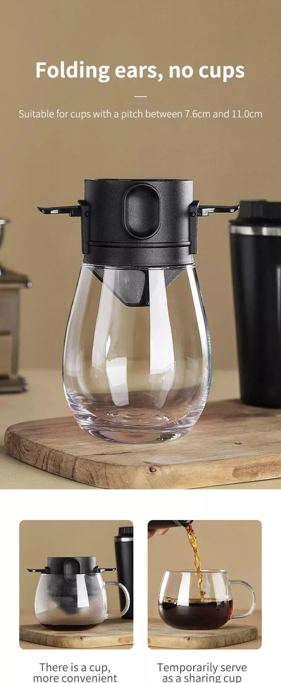 Stainless Steel Portable Coffee Filter Drip