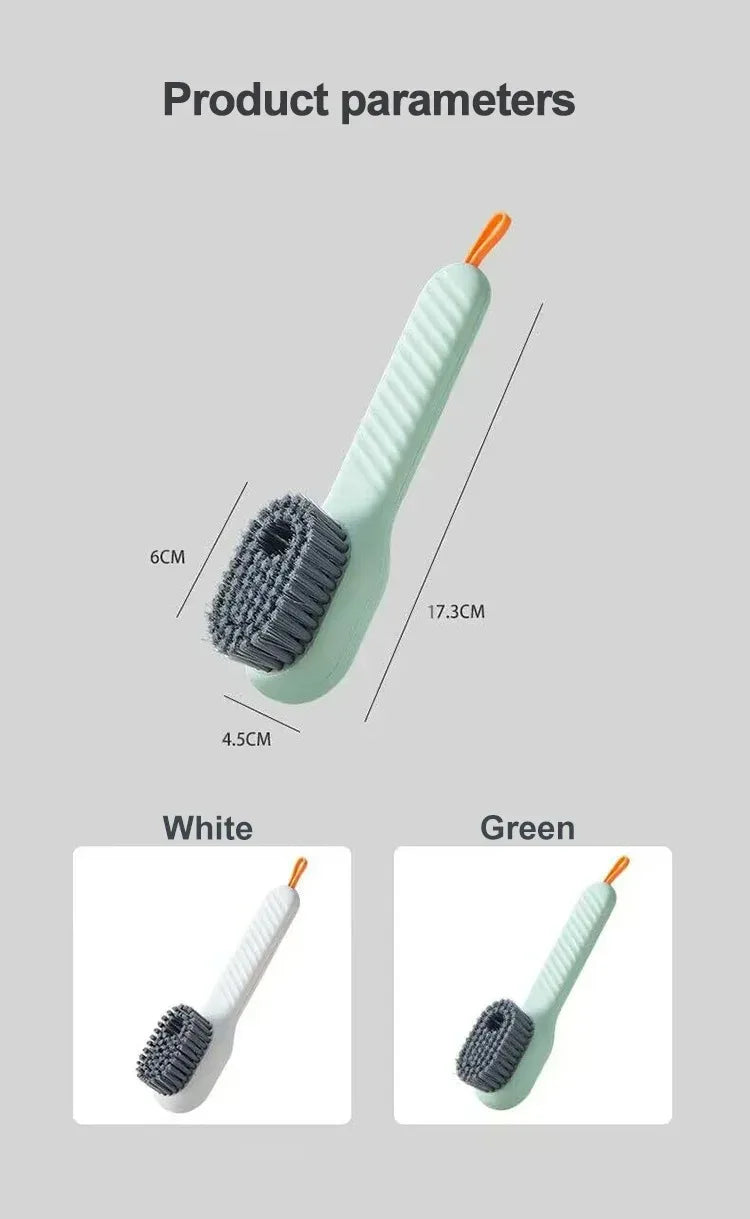 Multifunction Automatic Liquid Shoe Brush with a Long Handle