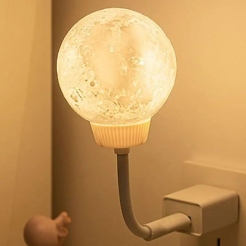 Desk Lamp Voice Activated Moon Table LED Lamp With Timer