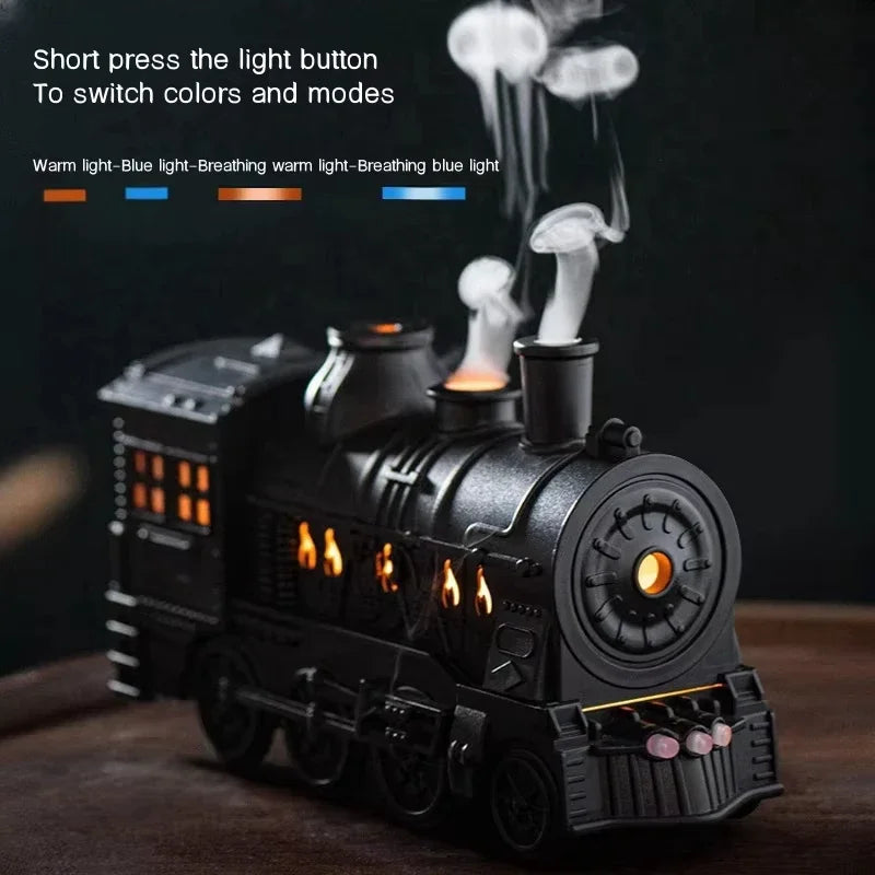 Train Air Humidifier Ultrasonic Aromatherapy Diffuser USB Fragrance Essential Oil