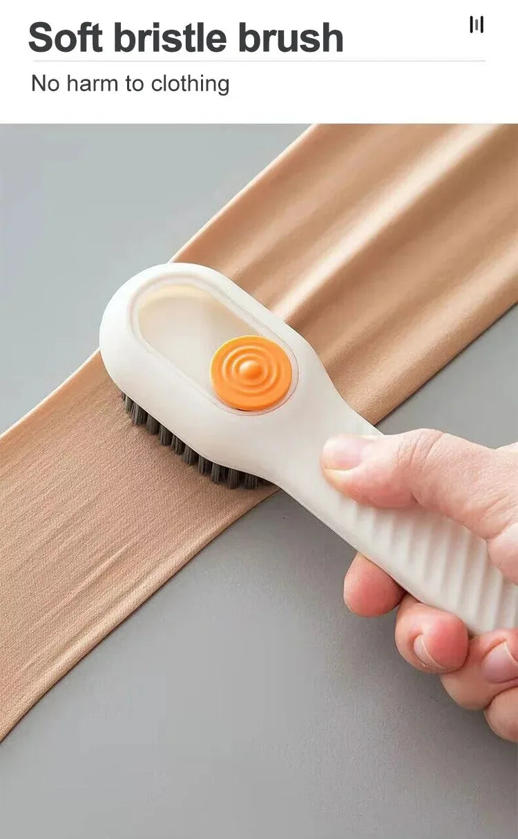 Multifunction Automatic Liquid Shoe Brush with a Long Handle