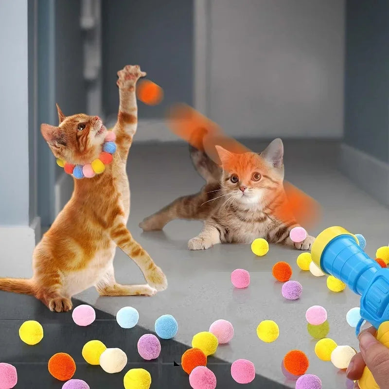 Creative Mini Shooting Gun Games Stretch Plush Ball for pets