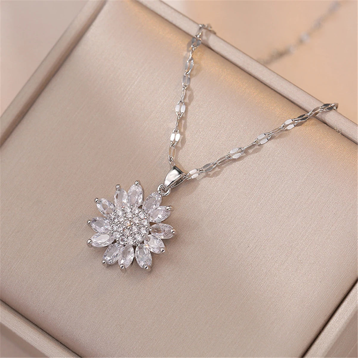 Creative Cute Cartoon Cat Stainless Steel Chain necklace