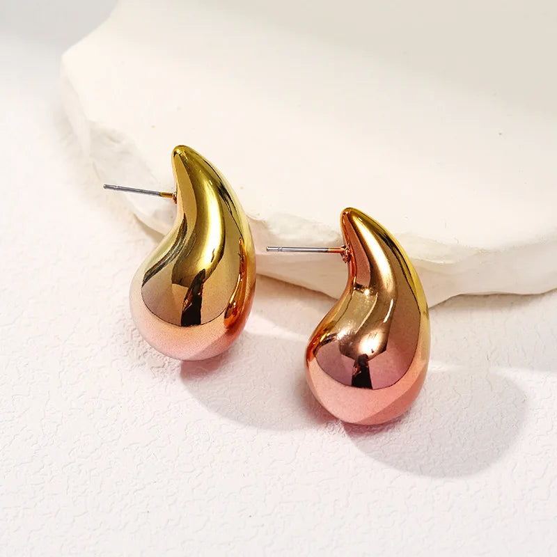 Thick Colorful Teardrop Earrings