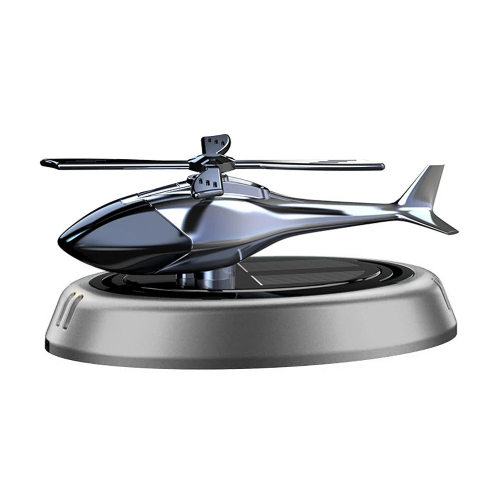 Solar Powered Rotation Helicopter Solar Aromatherapy Car Air Freshener