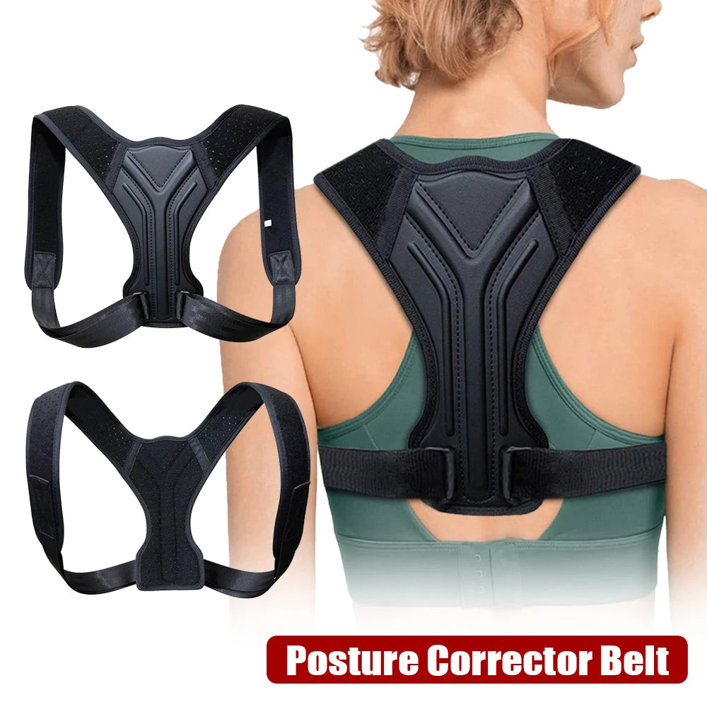 Adjustable Back Shoulder Posture Corrector Belt, Spine Support