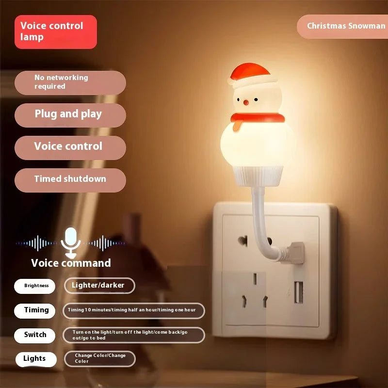 Smart Voice Control Moon Night Light USB