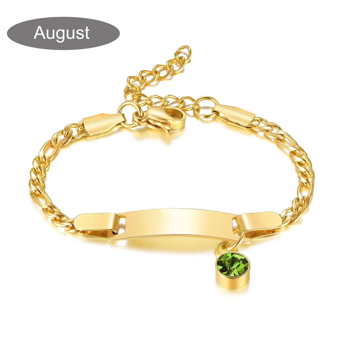 Personalized Birthstone Charm Bracelet