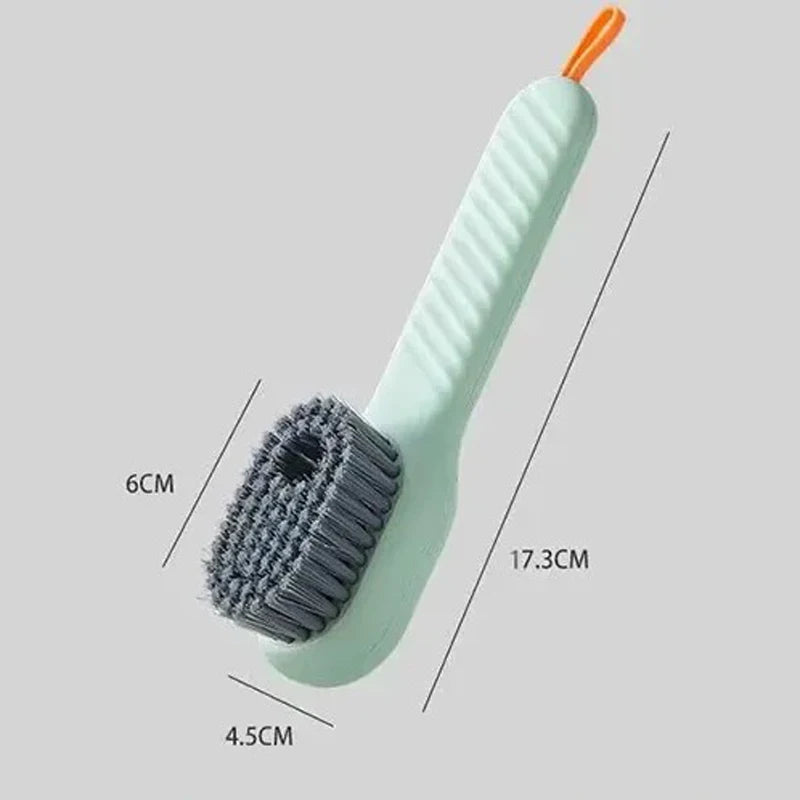 Multifunction Automatic Liquid Shoe Brush with a Long Handle