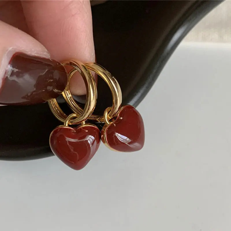 Heart Pearl Fine Earrings