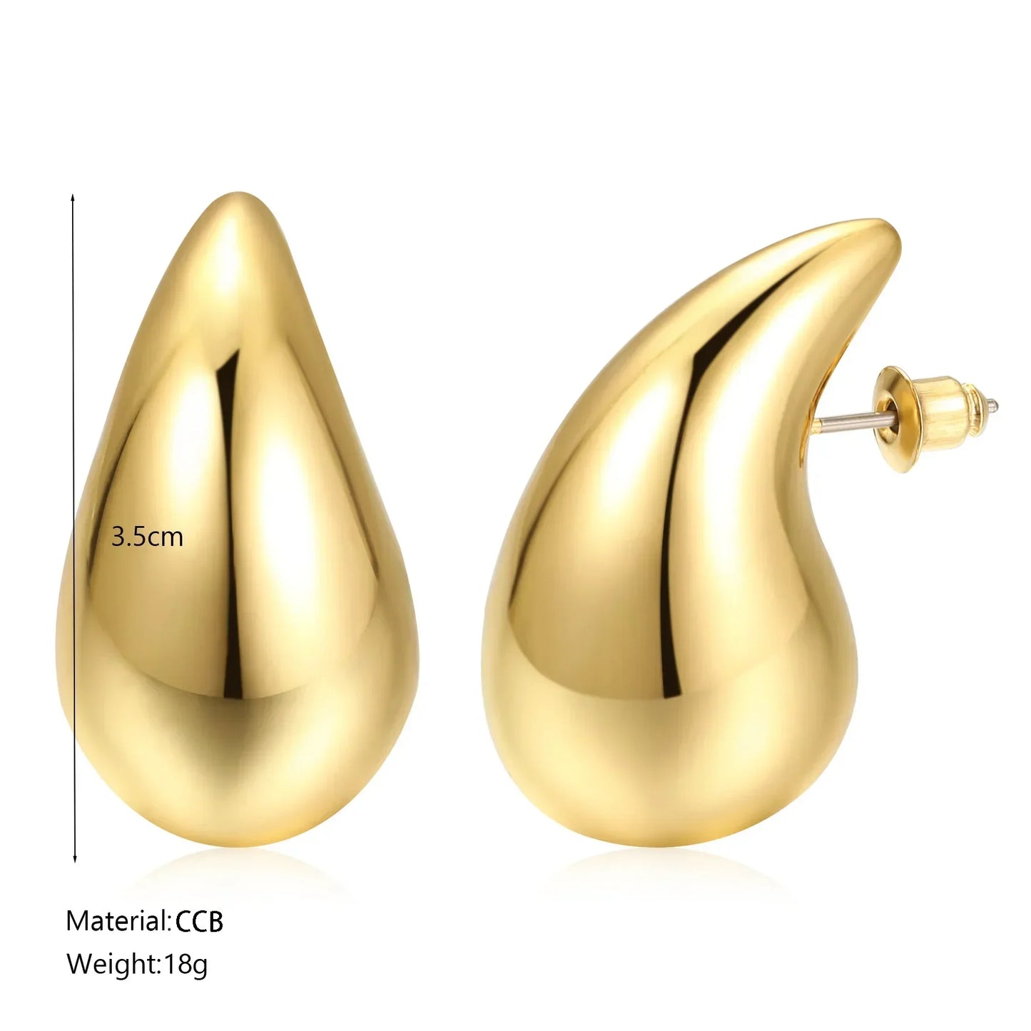 Thick Colorful Teardrop Earrings