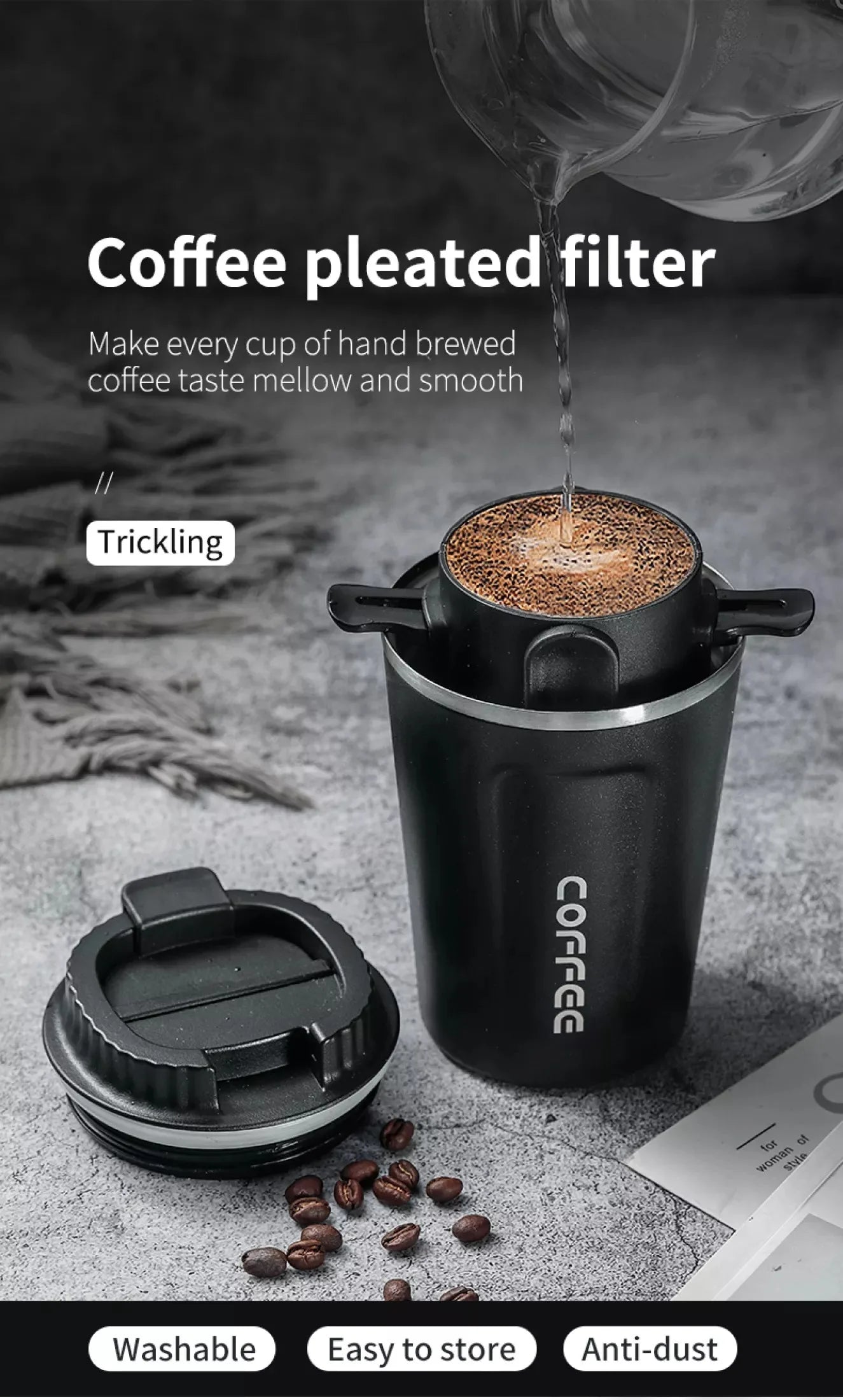 Stainless Steel Portable Coffee Filter Drip
