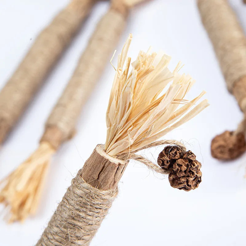 1PC 22CM Wooden Polygonum Stick for Teeth Grinding, Tooth Cleansing, Tooth Stain Removal and Fresh Breath