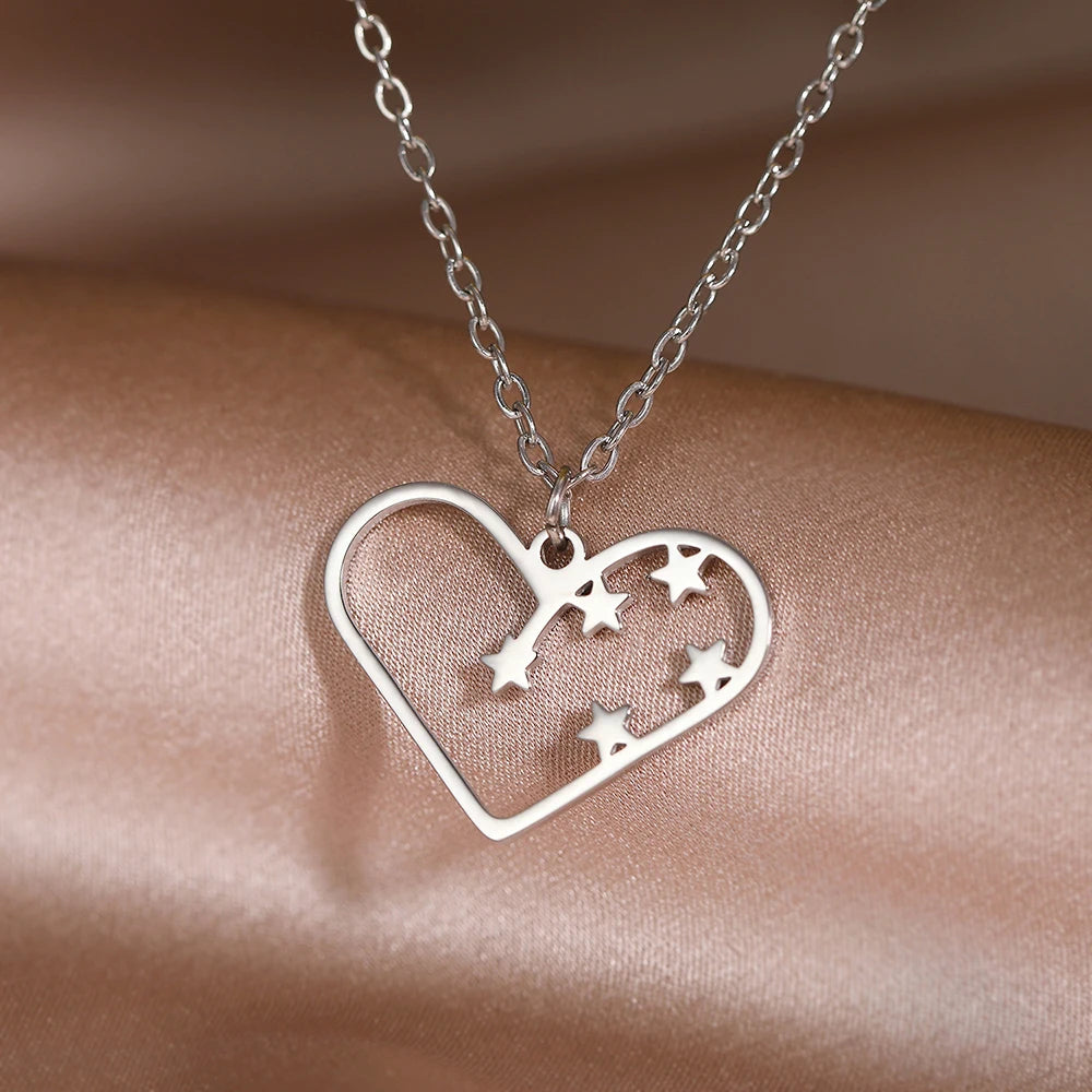 Sweet Cute Hearts Infinity Symbol Pendant