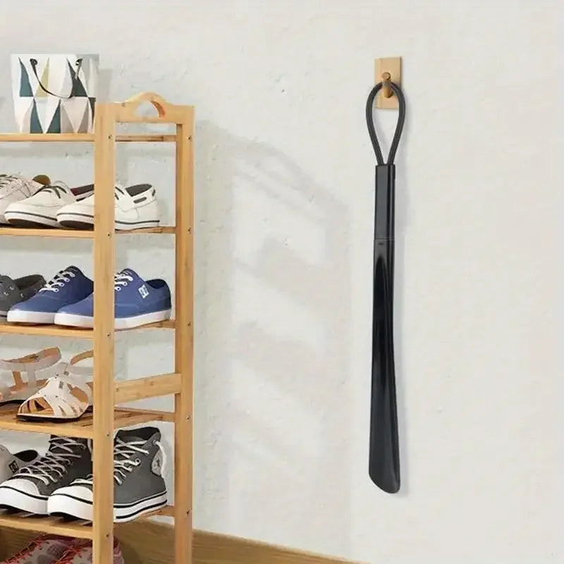 1pc Extra long flexible plastic shoe horns do not require bending durable shoe assistant