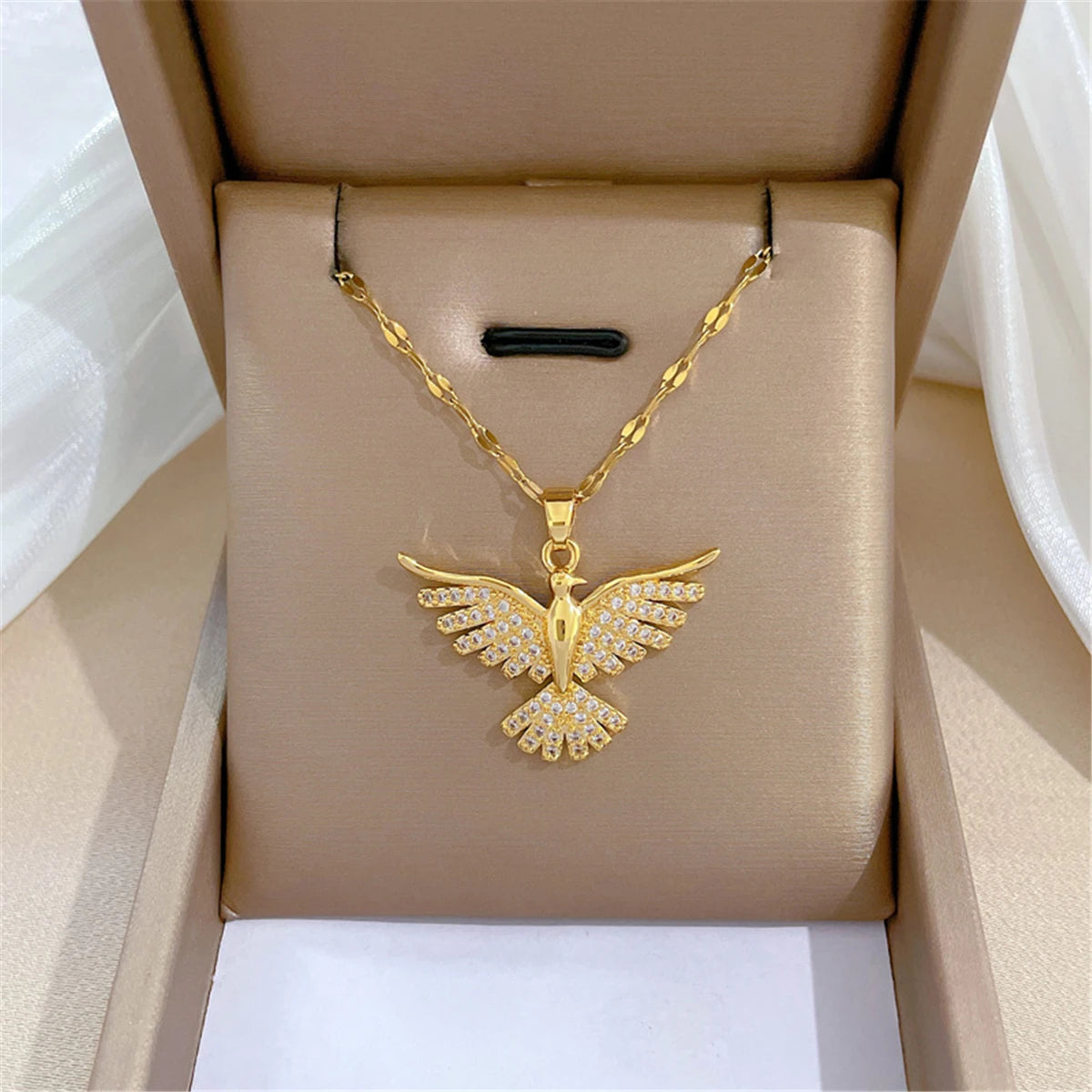 Creative Cute Cartoon Cat Stainless Steel Chain necklace