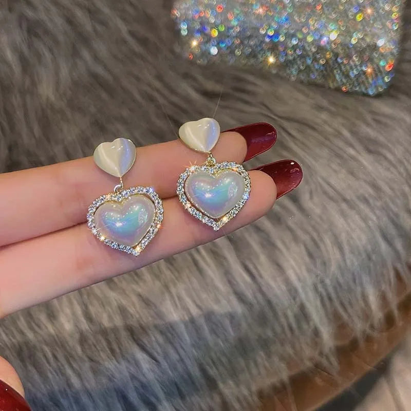 Heart Pearl Fine Earrings