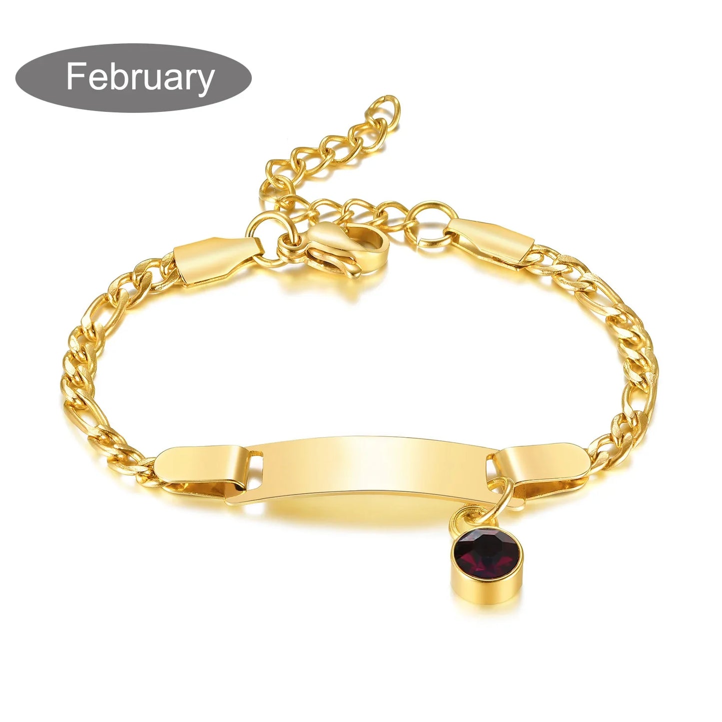 Personalized Birthstone Charm Bracelet