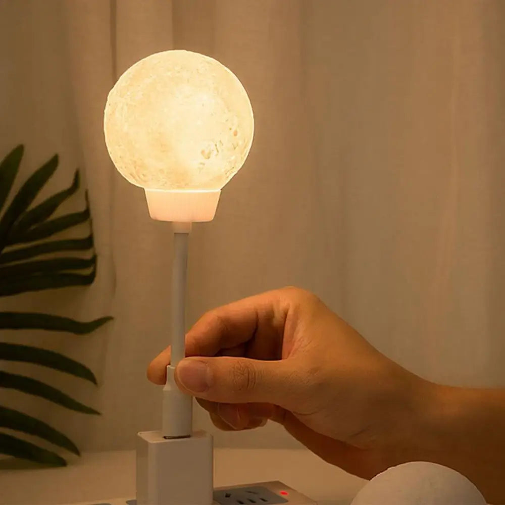Desk Lamp Voice Activated Moon Table LED Lamp With Timer