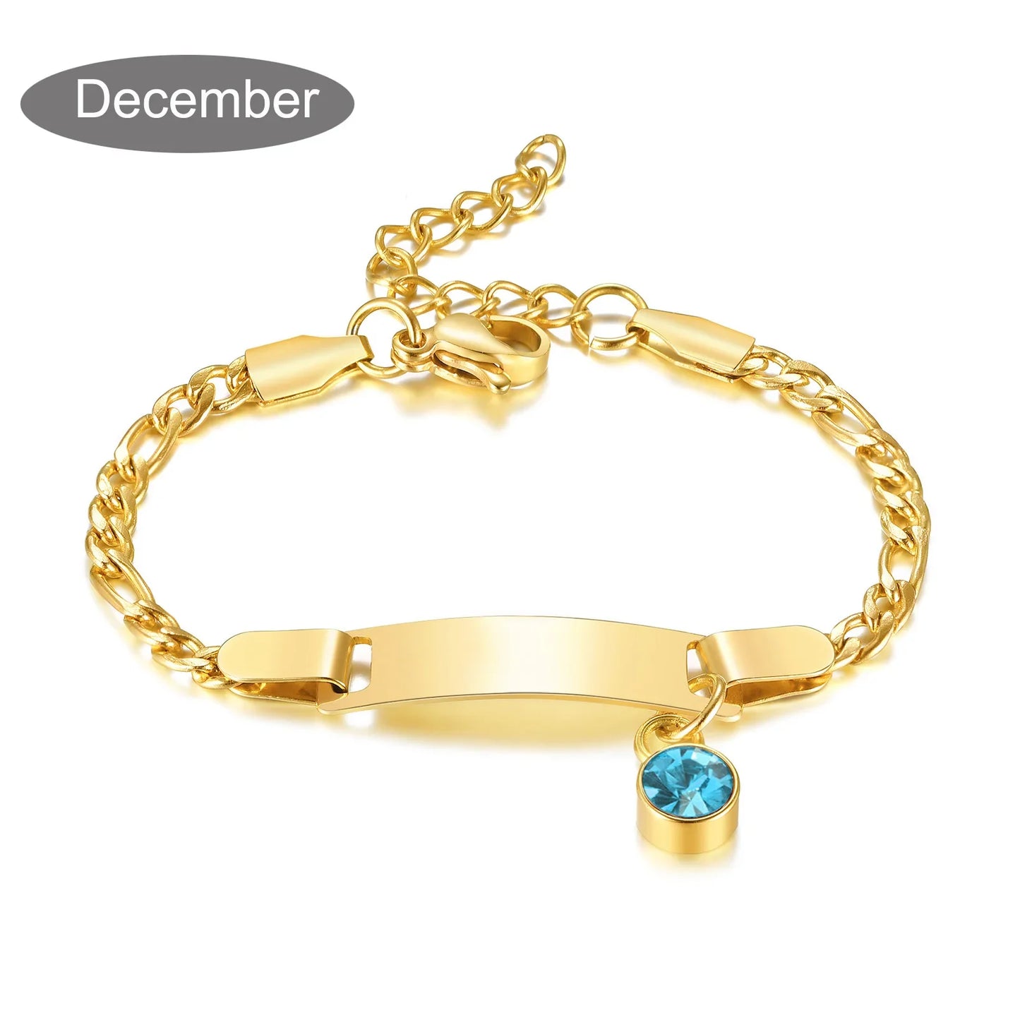 Personalized Birthstone Charm Bracelet