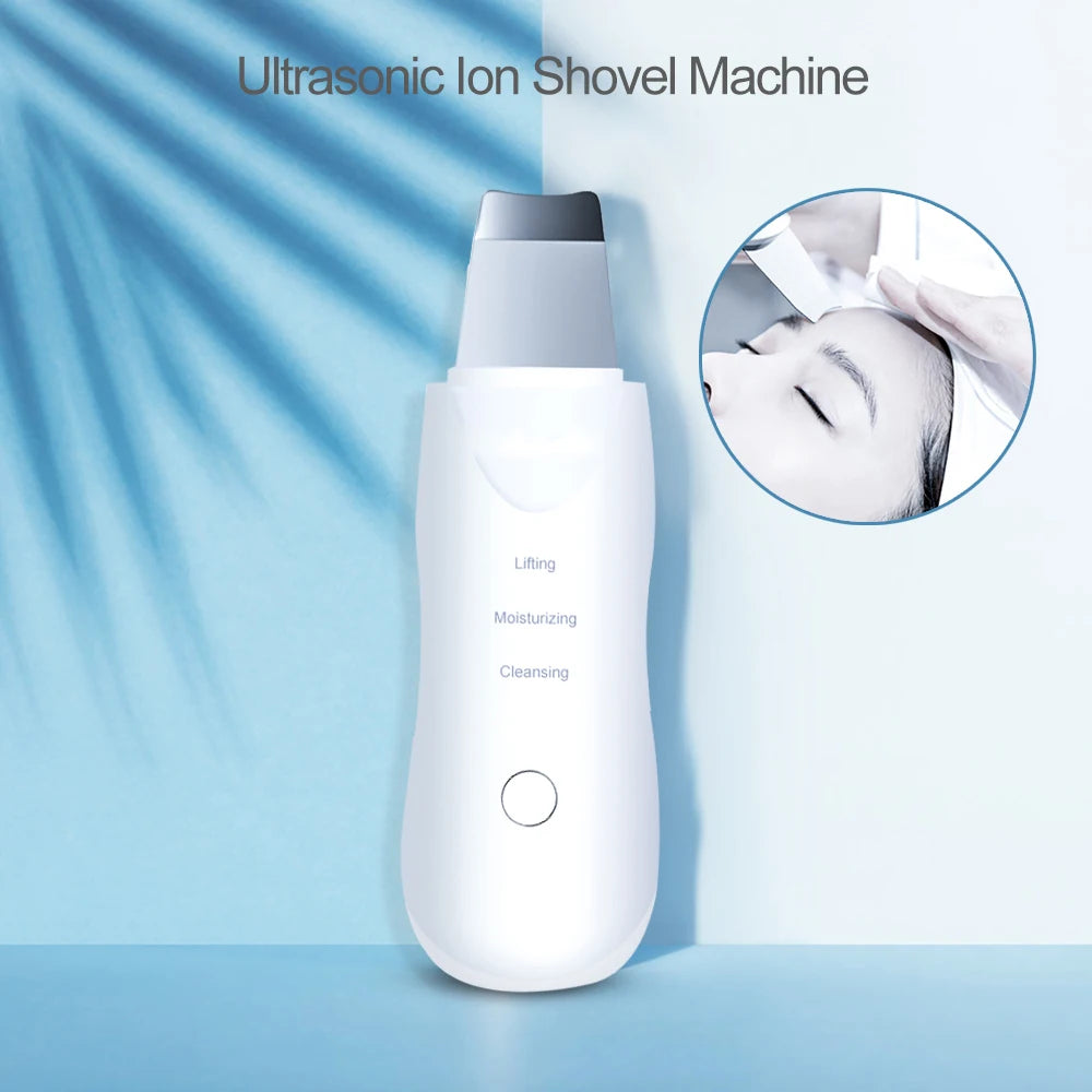 Ultrasonic Skin Scrubber Deep Vibrate Facial Cleaner