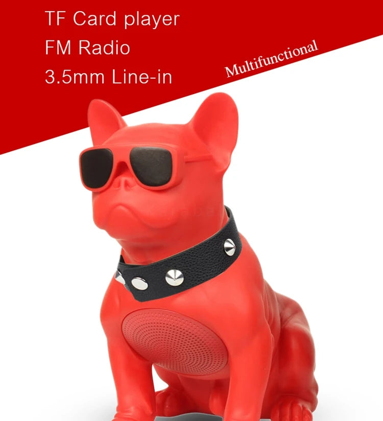 Big Bulldog Wireless Bluetooth Speaker Portable FM Heavy Bass 3D Sound Quality Surround Radio Multifunction  Subwoofer