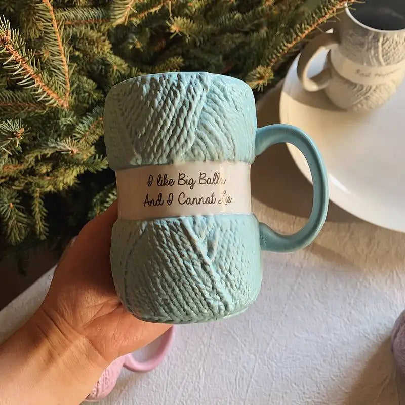 Creative Colorful Wool Ceramics Mugs /coffee mug Drinkware