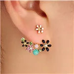 Crystal Flower Drop Rhinestones Earrings